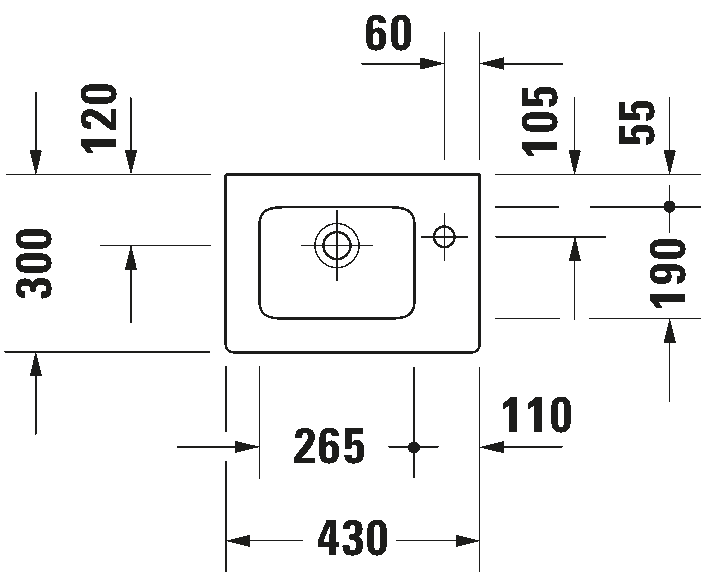 Hand basin, 072343