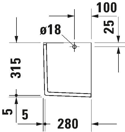 Siphon cover, 086515