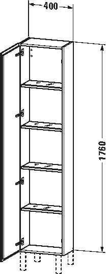 Tall cabinet, LC1170 L/R