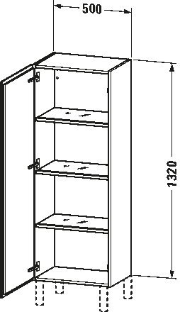 Semi-tall cabinet, LC1179 L/R