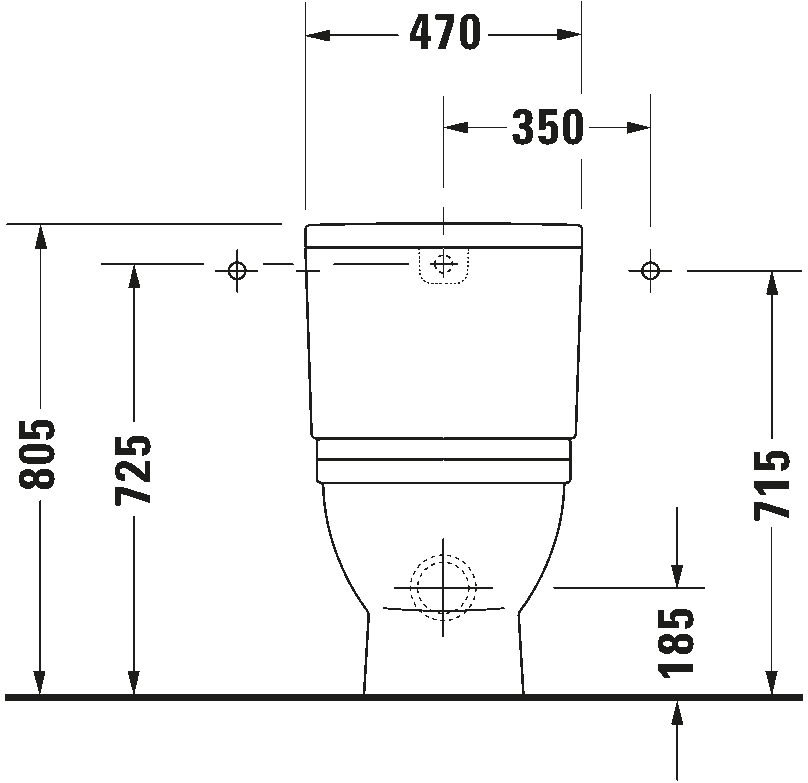 Toilet close-coupled Big Toilet, 210409