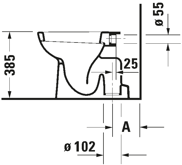 Floorstanding toilet, 211001