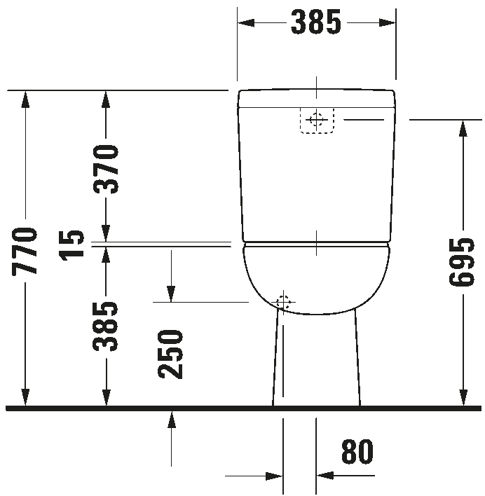 Toilet close-coupled, 211101