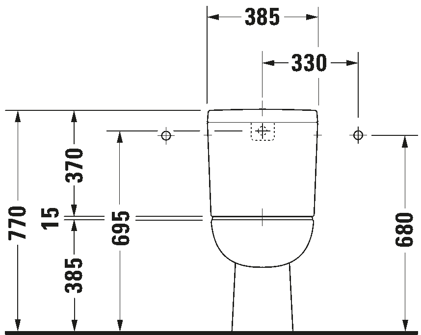 Toilet close-coupled, 211101