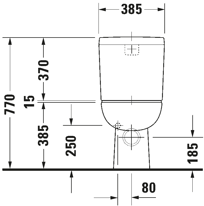 Toilet close-coupled, 211109