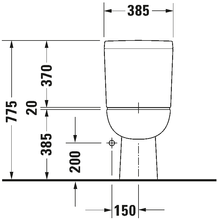 Toilet close-coupled, 211401