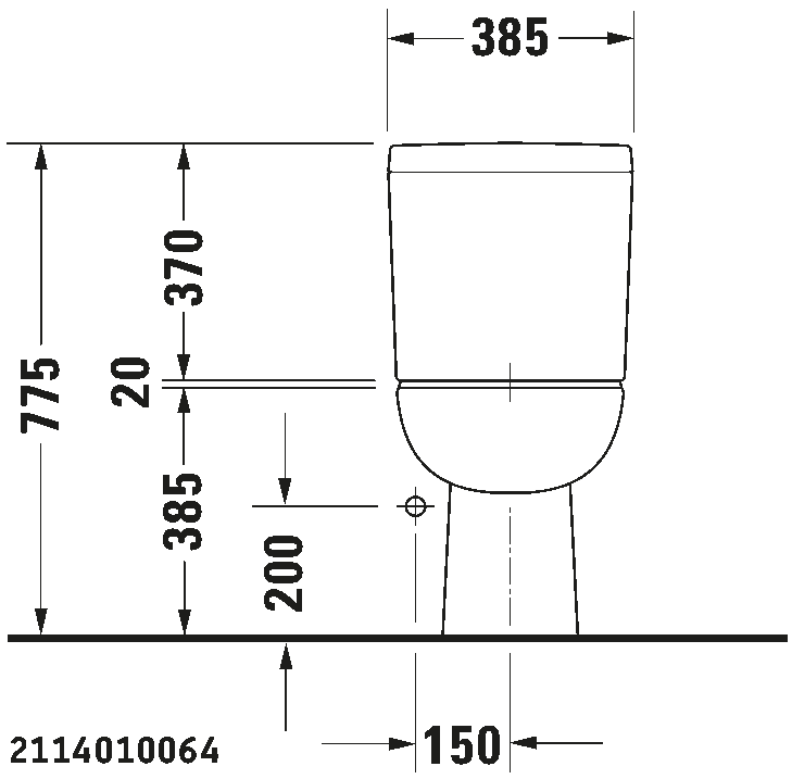 Toilet close-coupled, 211401