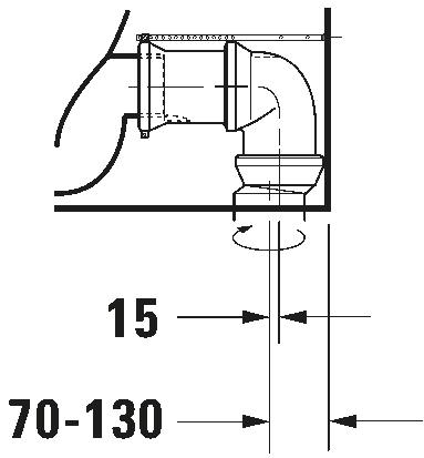 Toilet close-coupled, 211809