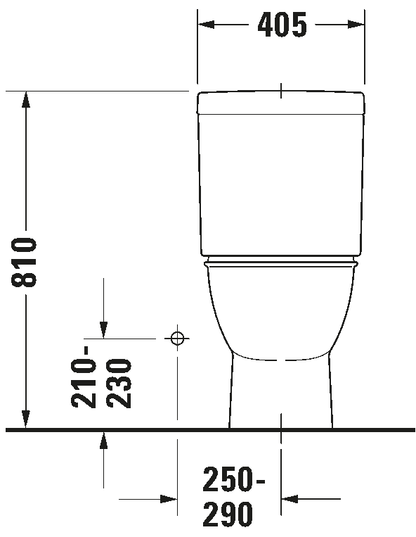 Two-piece toilet, 212601