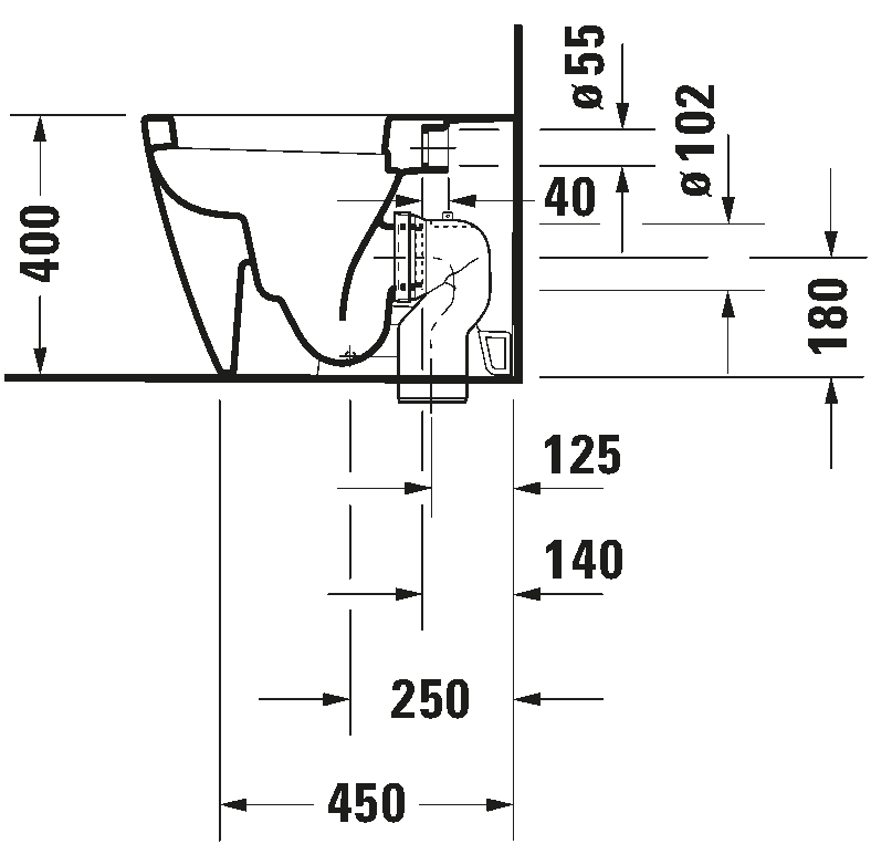 Floorstanding toilet, 212809