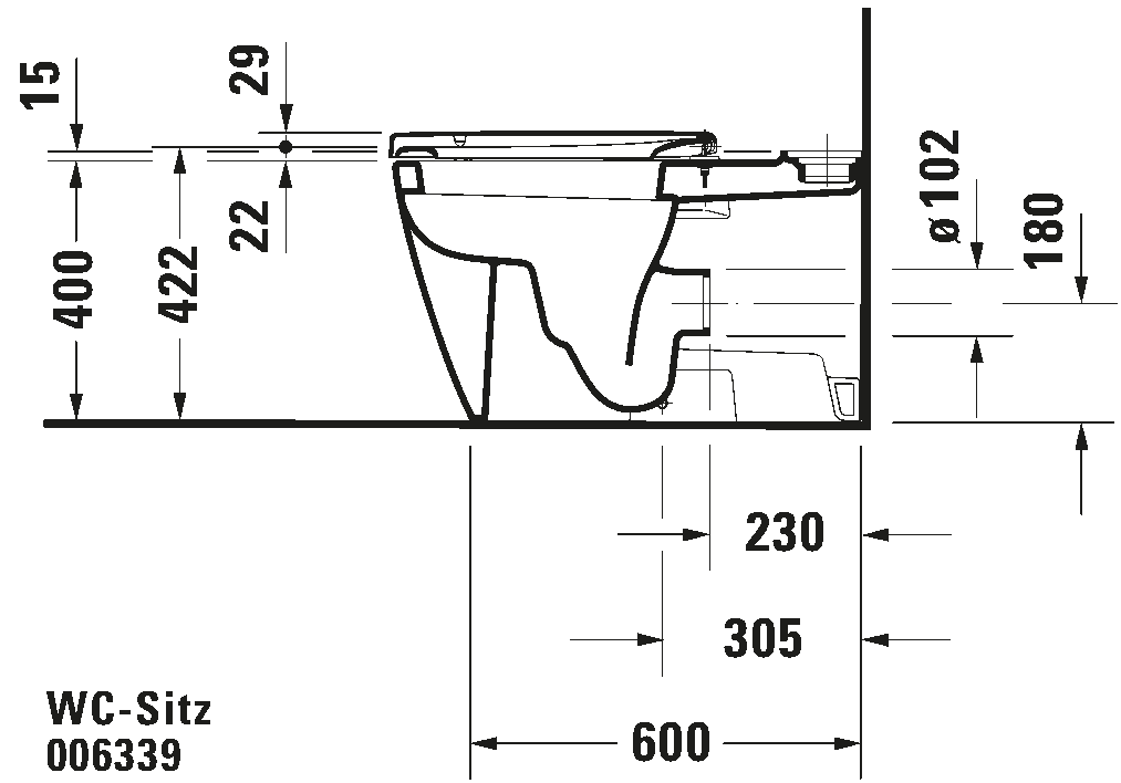 Toilet seat, 006339