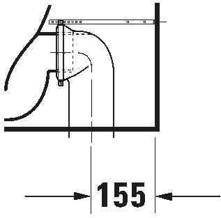 Toilet close-coupled, 213409