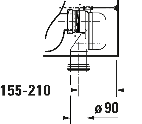 Toilet close-coupled, 213409