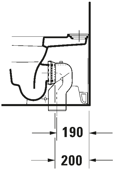 Toilet close-coupled, 213409