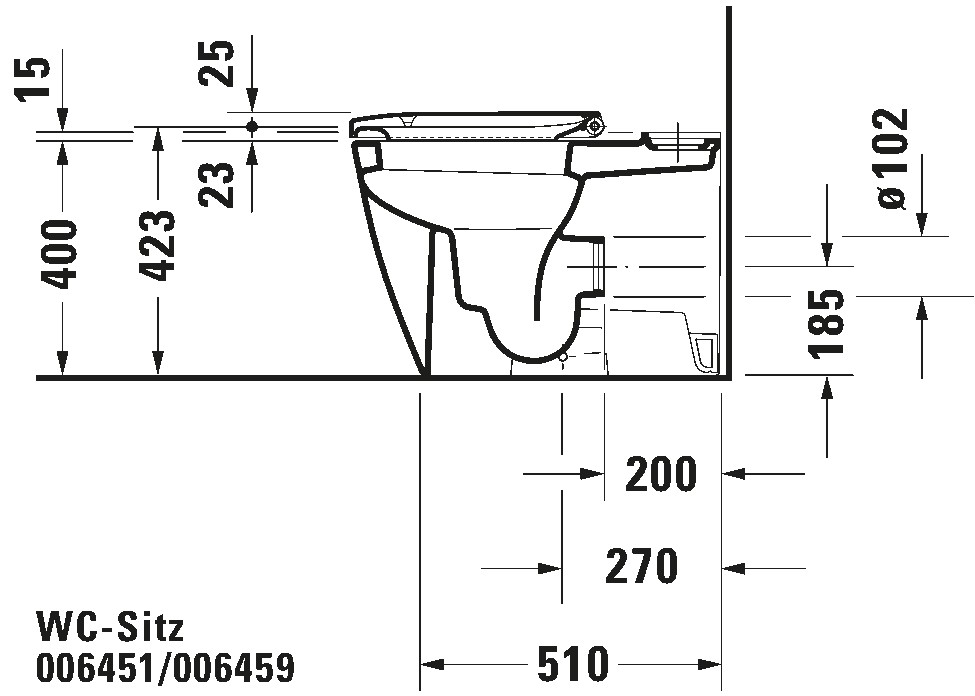 Toilet seat, 006459