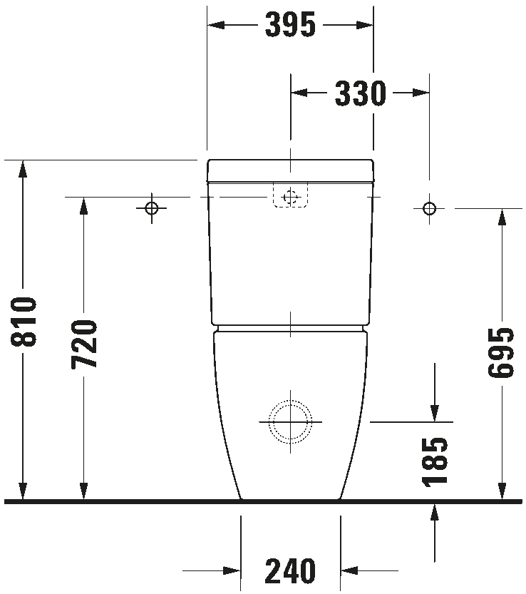 Toilet close-coupled, 213409