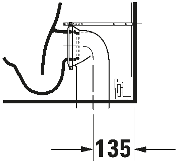 Toilet close-coupled, 213809