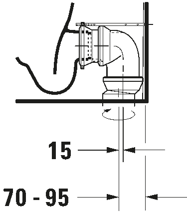 Toilet close-coupled, 213809