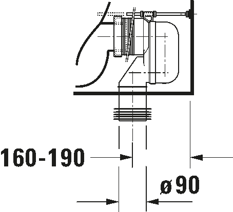 Toilet close-coupled, 213809