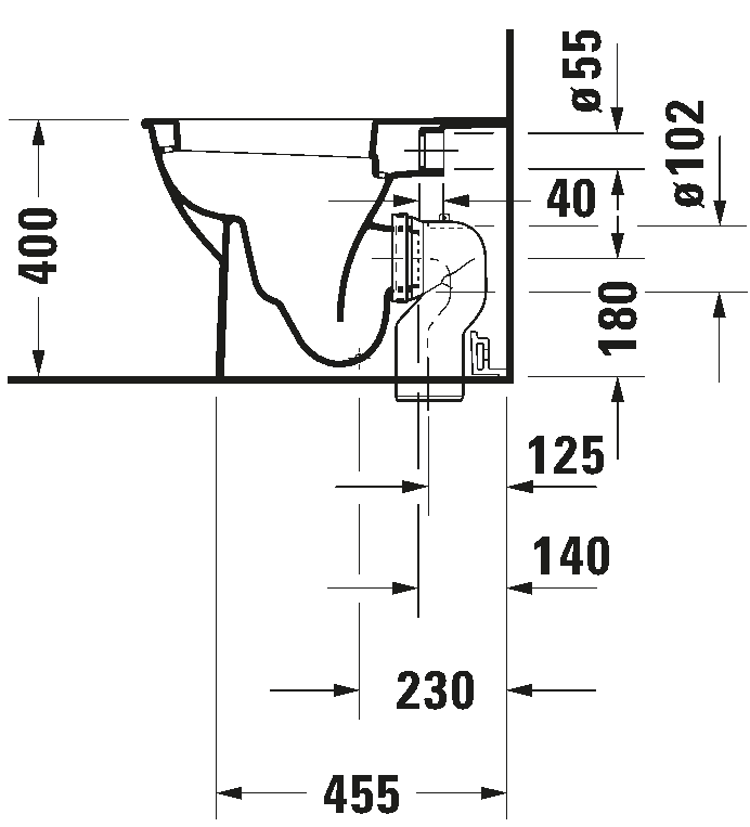 Floorstanding toilet, 213909