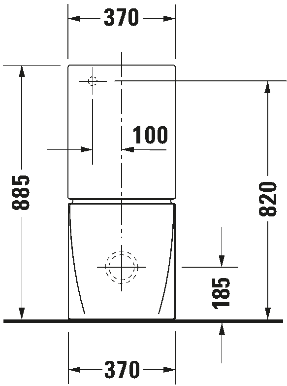 Toilet close-coupled, 214509