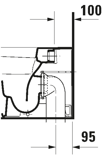 Floorstanding toilet, 215009