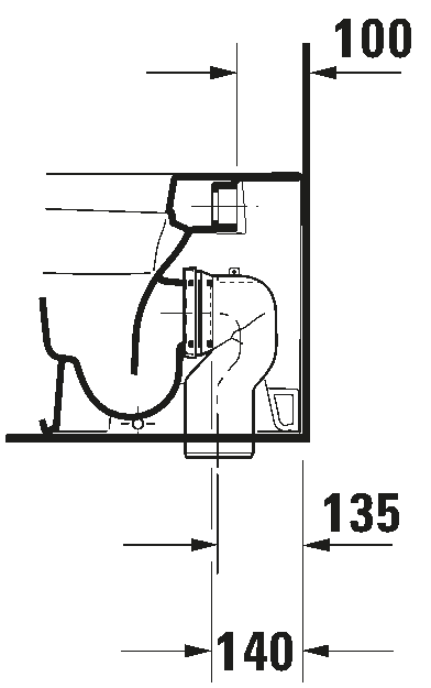 Floorstanding toilet, 215009