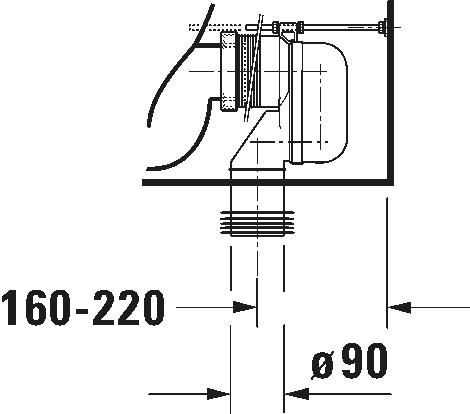 Toilet close-coupled, 215509