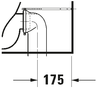 Toilet close-coupled, 215609