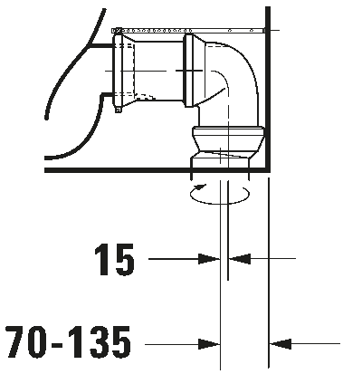 Toilet close-coupled, 215609