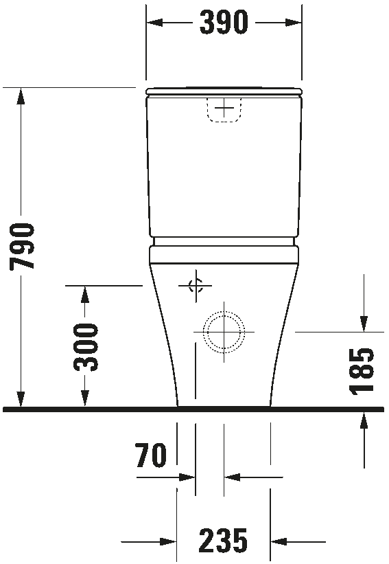 Toilet close-coupled, 215609