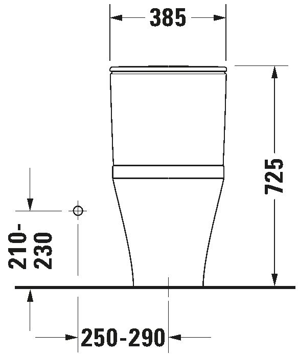 One-piece toilet, 215701