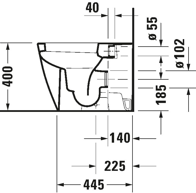 Floorstanding toilet, 215909