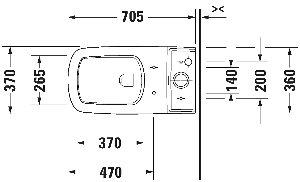 Two-piece toilet, 216001