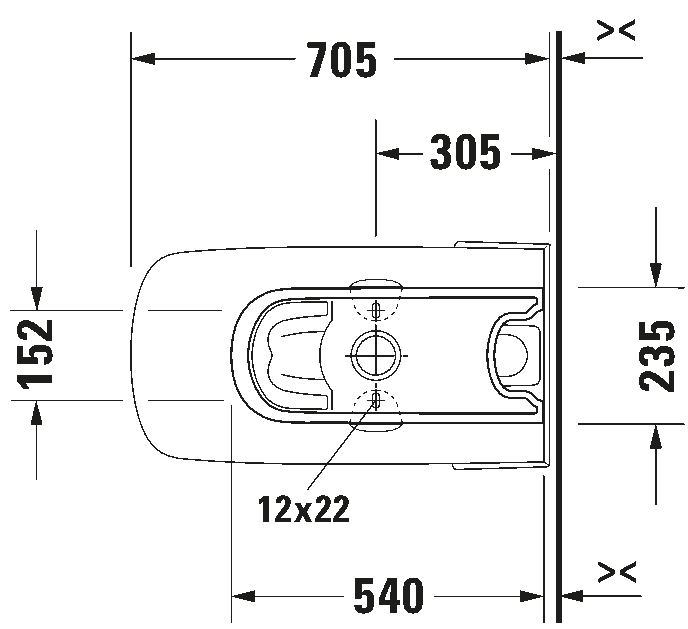 Two-piece toilet, 216001