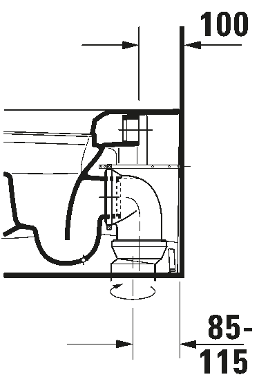 Floorstanding toilet, 216909