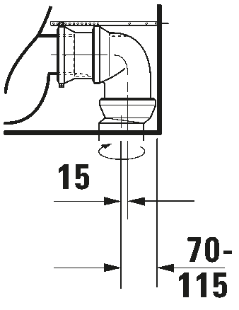 Toilet close-coupled, 217009