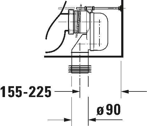 Toilet close-coupled, 217009