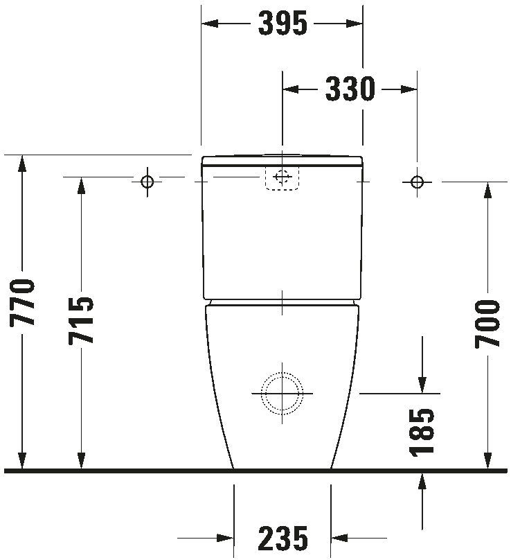 Toilet close-coupled, 217009