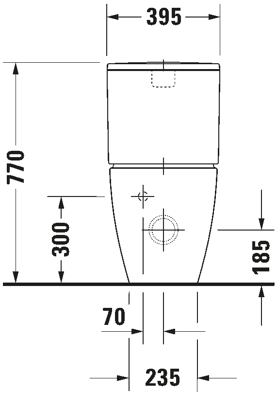 Toilet close-coupled, 217009