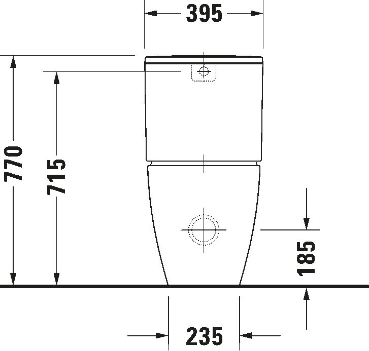 Toilet close-coupled, 217009