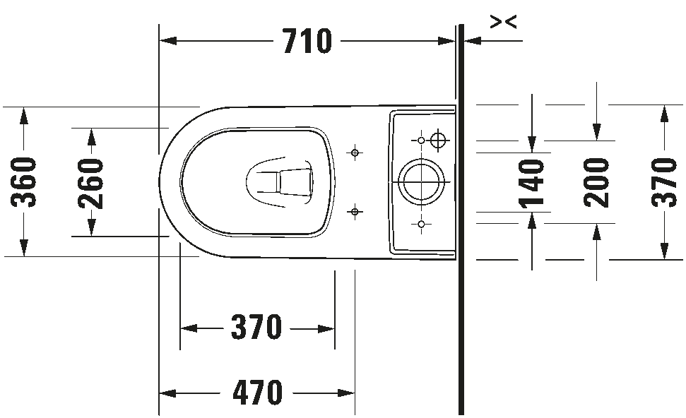 Two-piece toilet, 217101