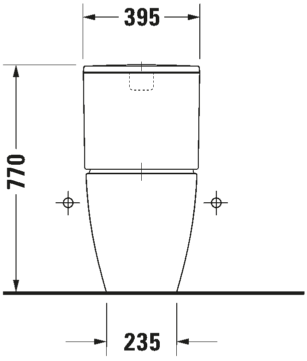 Toilet close-coupled, 217201
