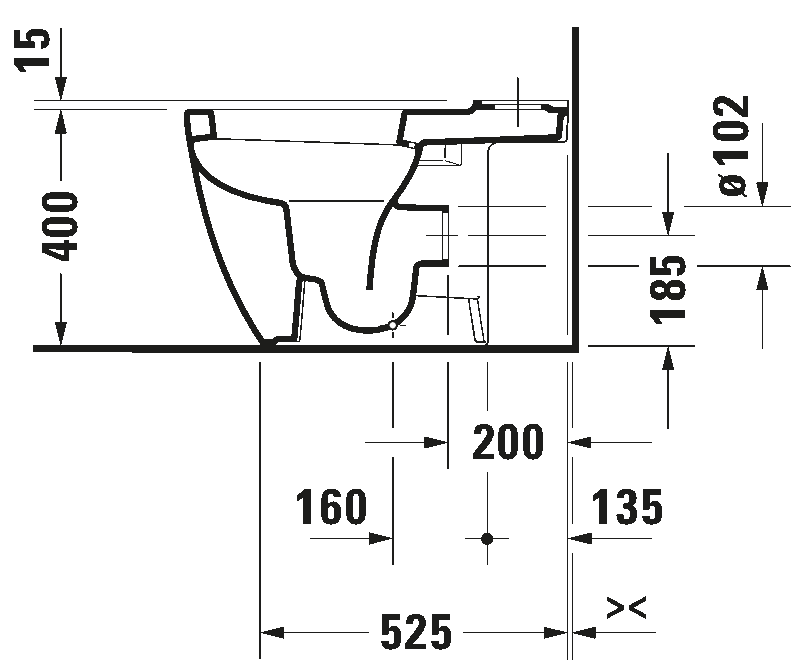 Toilet close-coupled, 217209