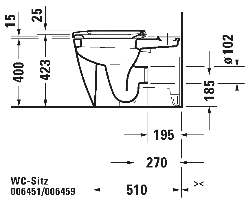 Toilet seat, 006459