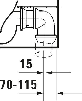 Toilet close-coupled, 218209