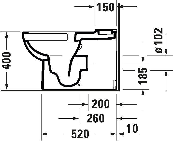 Toilet close-coupled, 218209