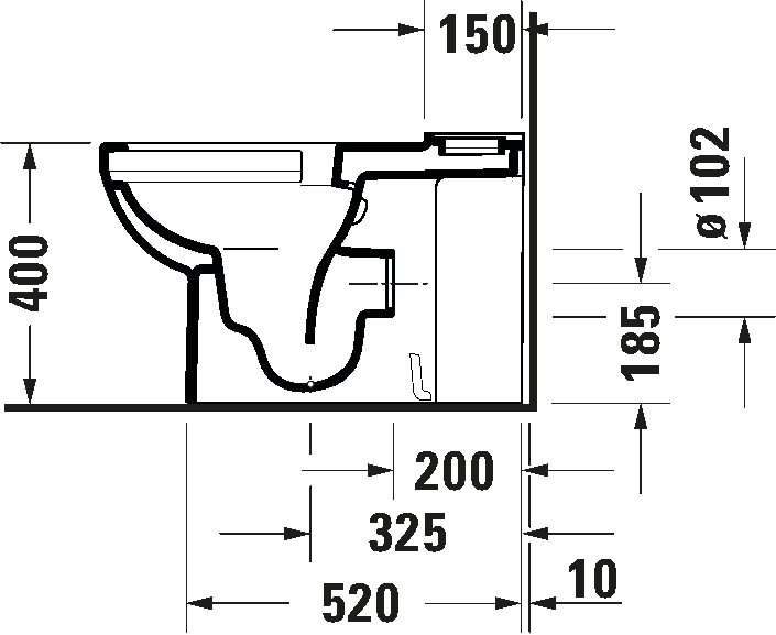 Toilet close-coupled, 218309