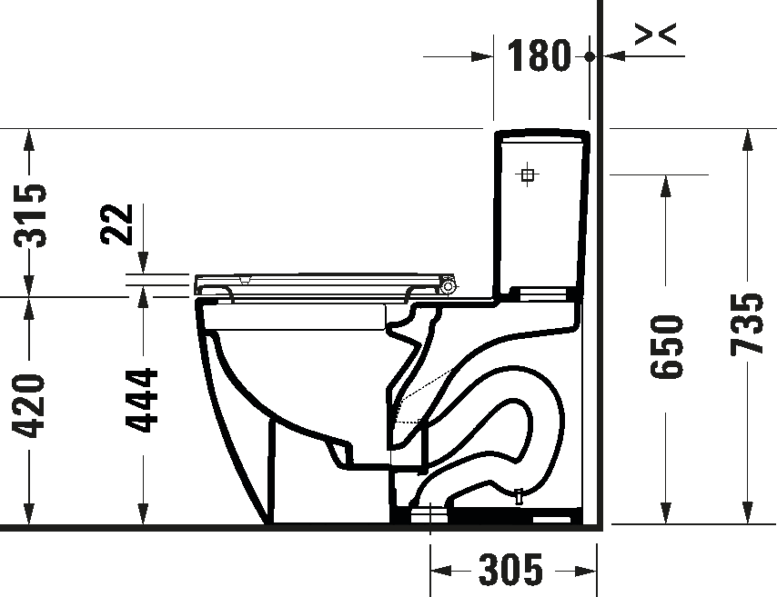One-piece toilet, 218501