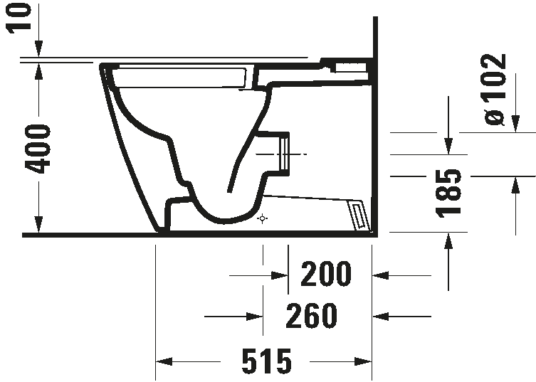 Toilet close-coupled, 219109